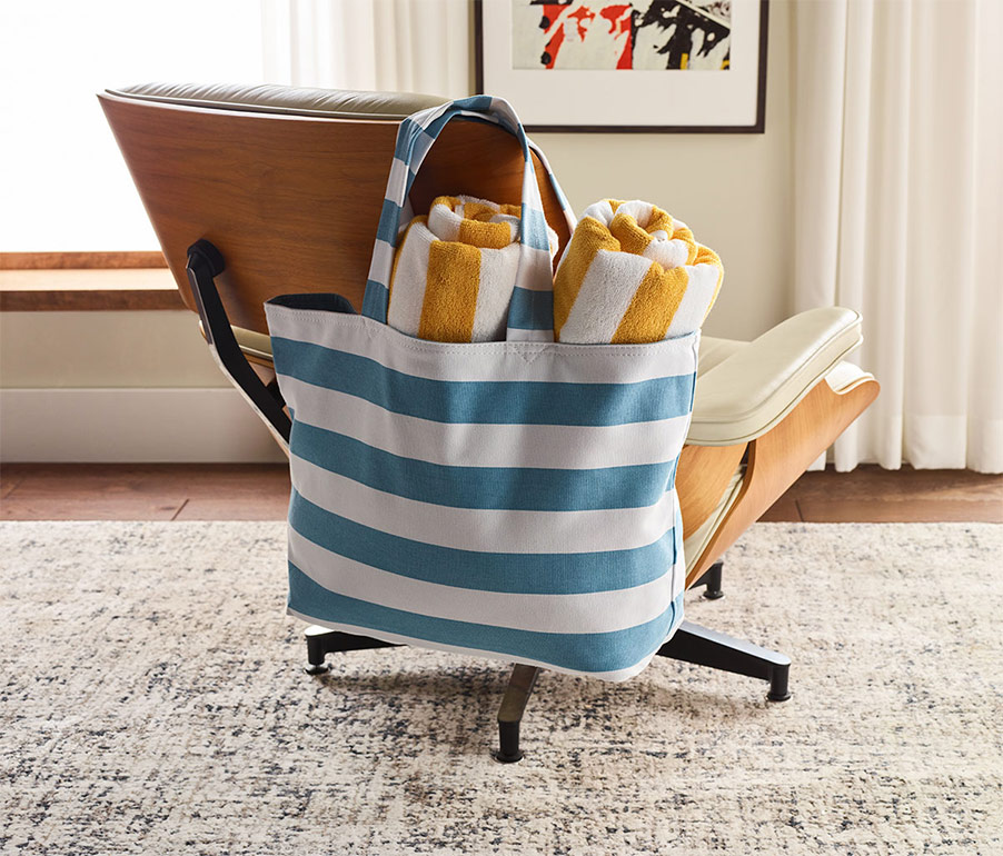 Striped Beach Tote