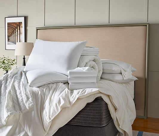 Bed and Bedding Set image