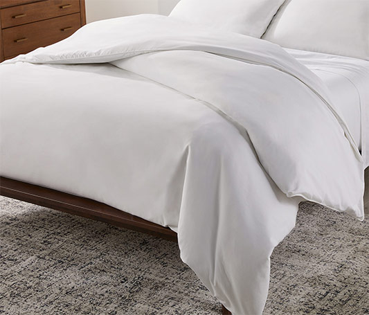 FLUFFY LEGERE DUVET OIE TOILE BLANCHE